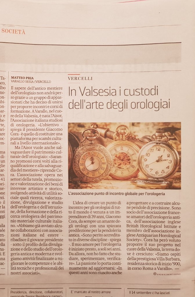 AISOR - articolo la stampa 21 9 2018.jpg