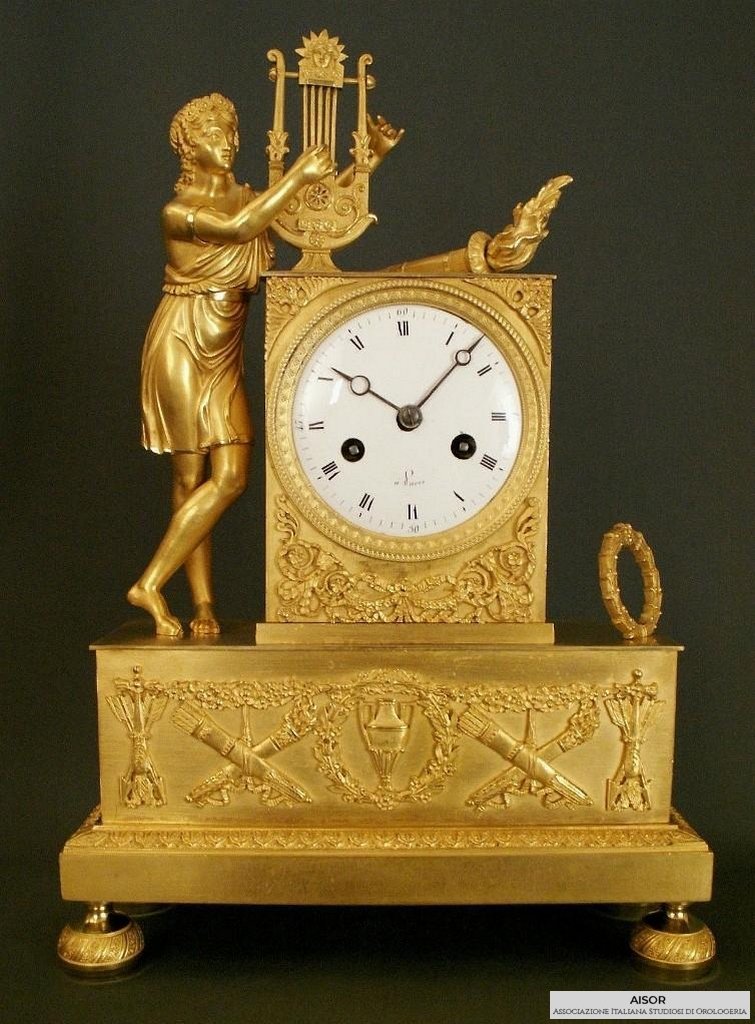 AISOR -  orologio parigina bronzo dorato mercurio - 01.JPG