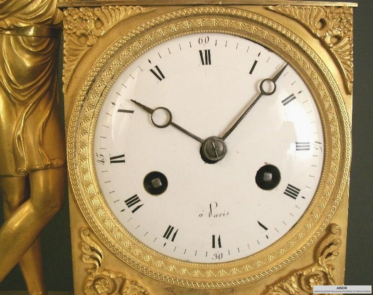 AISOR -  orologio parigina bronzo dorato mercurio - 05.JPG