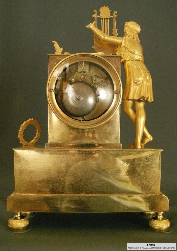 AISOR -  orologio parigina bronzo dorato mercurio - 12.JPG