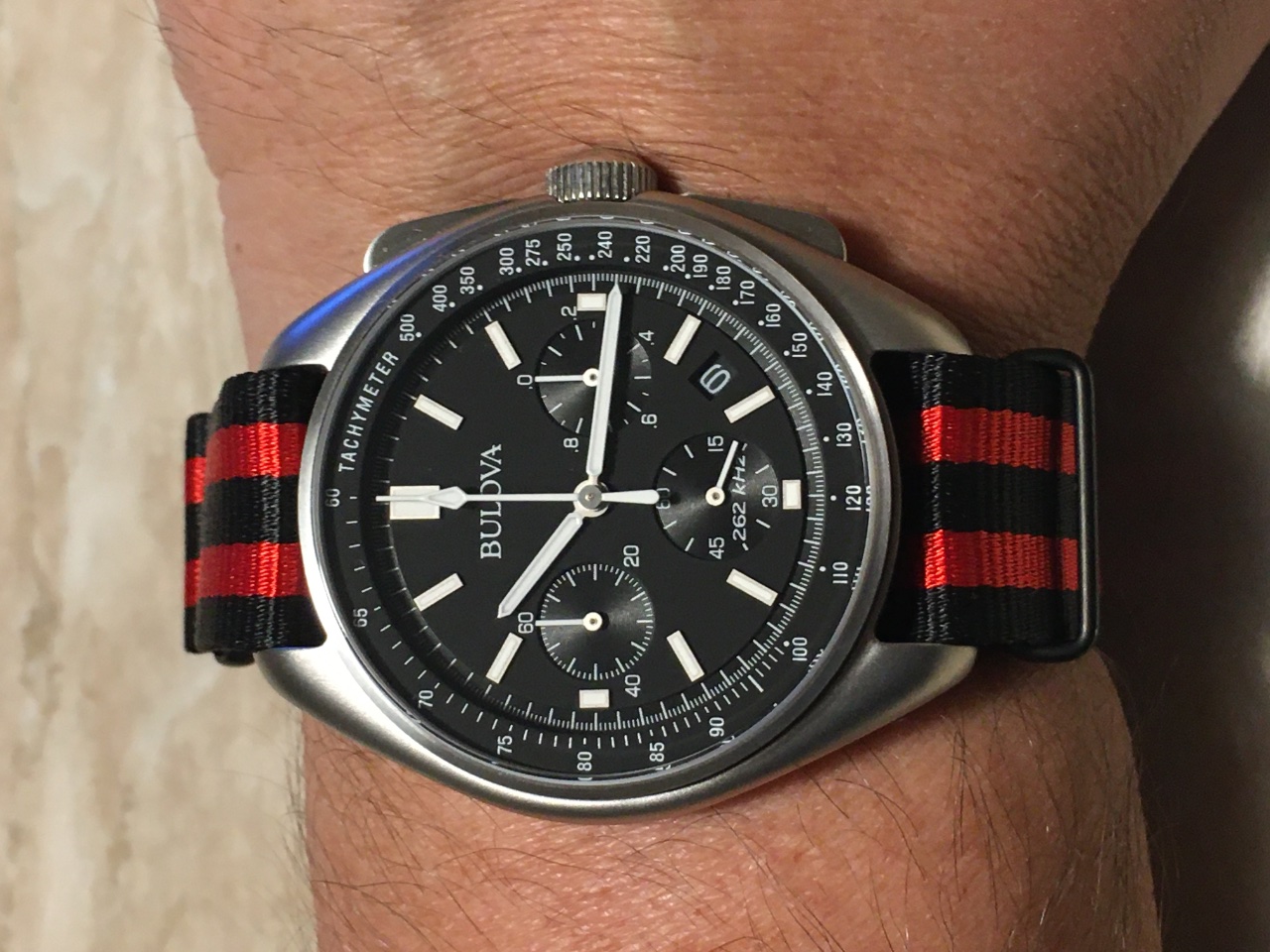 Bracciale bulova lunar pilot sales