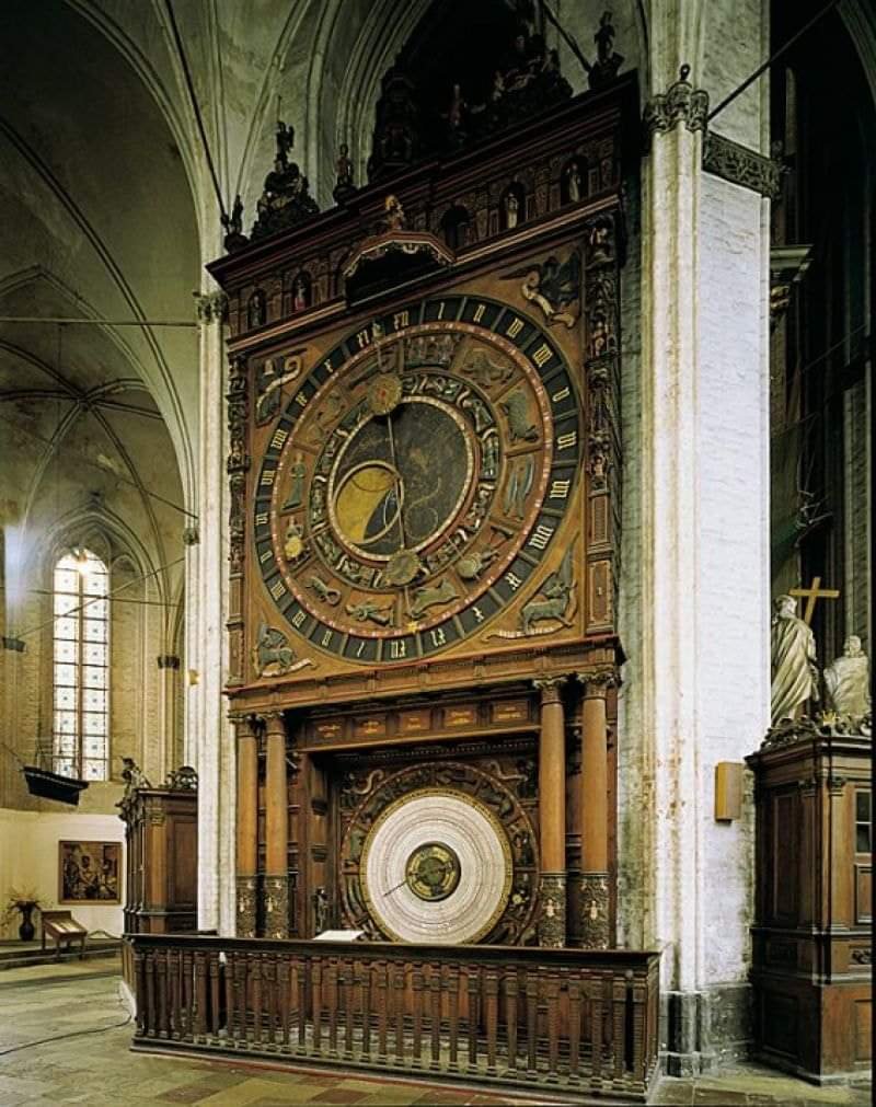 Astronomical clock of St. Mary Church in Rostock, Germany.jpg