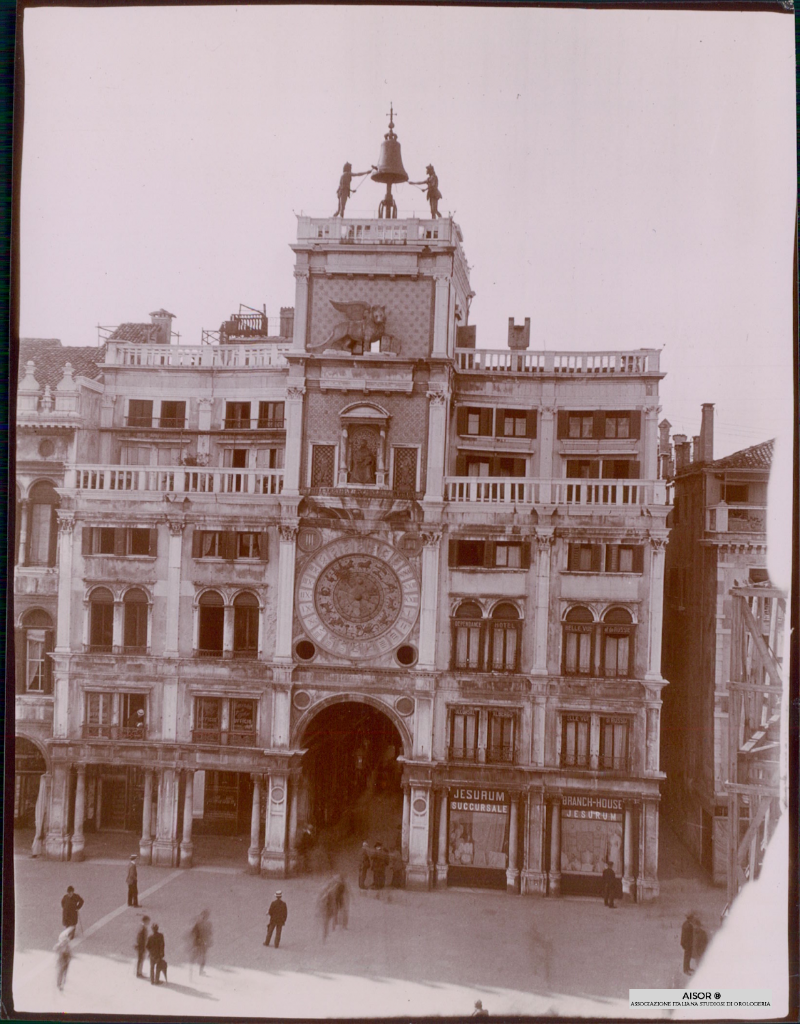 Italia VENEZIA - Orologio San Marco foto epoca - AISOR  1900.png