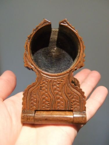 open ANTIQUE WOODEN POCKET WATCH HOLDERS.jpg