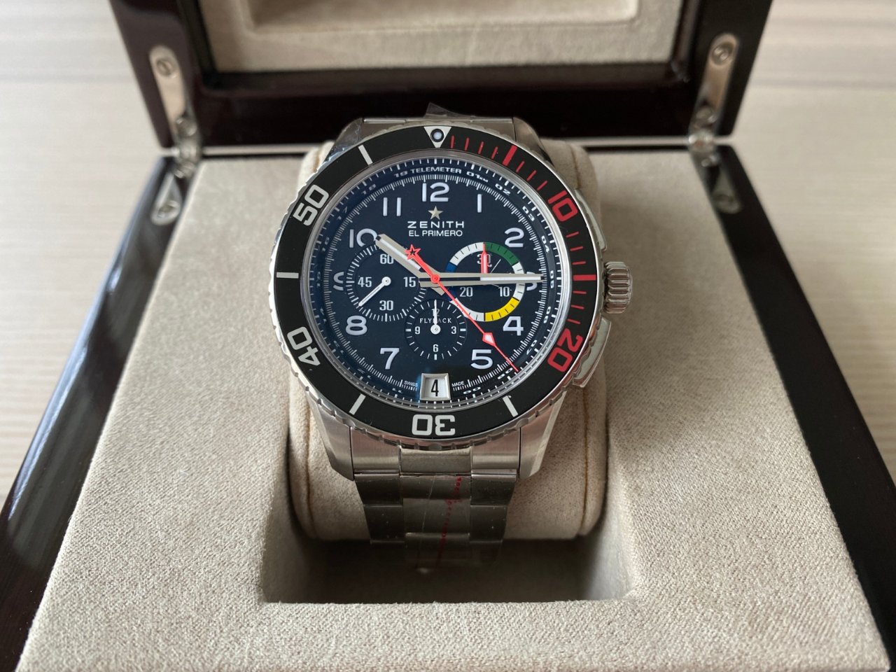 Zenith El Primero Stratos rainbow flyback.JPG