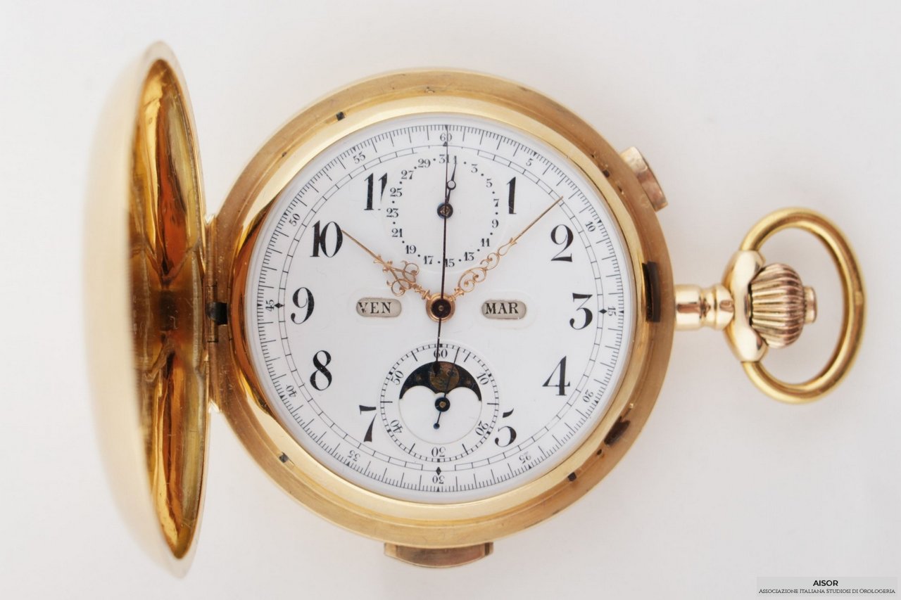 AISOR - antico cronografo tasca ripetizione oro datario 01.JPG